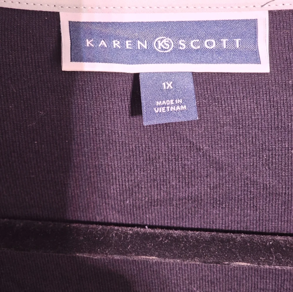 Karen Scott Womens button-down Jersey cotton long sleeve shirt - Picture 5 of 5